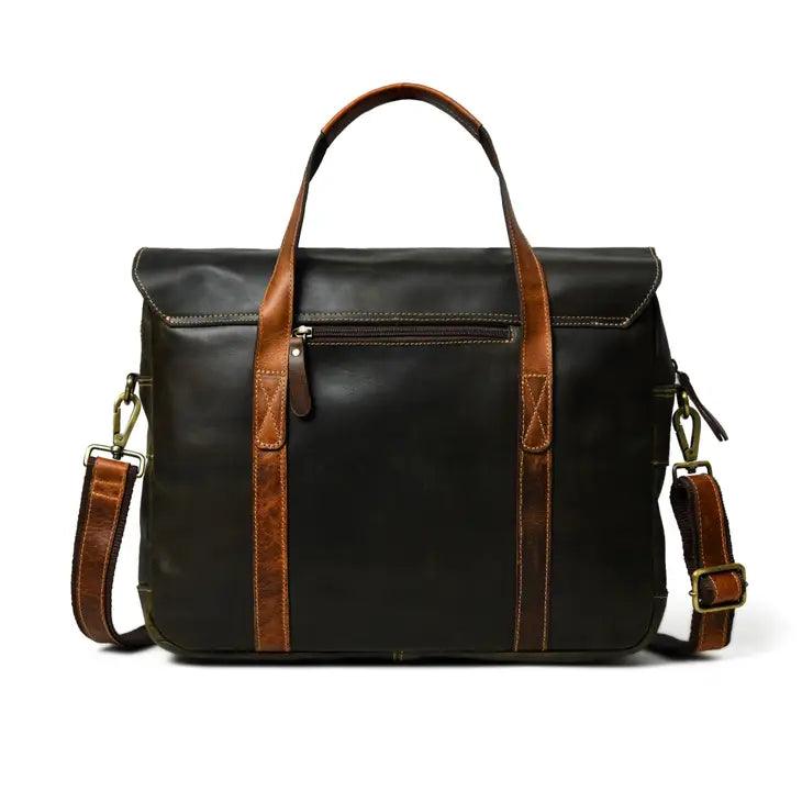 Walker Buffalo Leather Office Travel Bag - medium - Shuift.com