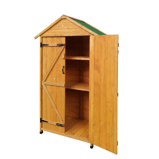 XWT010 Wooden Shed Garden Tool Storage 68.x22.83x40.35