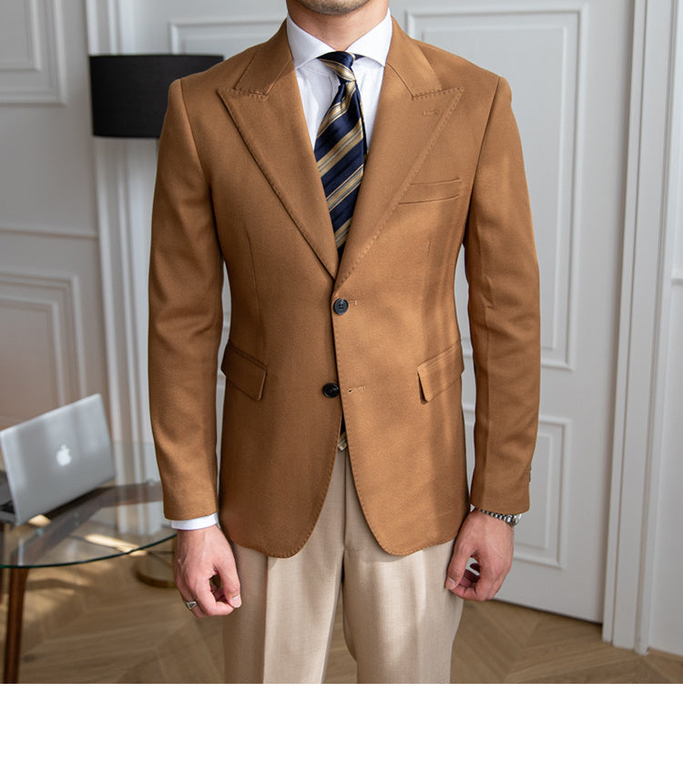Business Slim-fitting Suit Men's British Jacket