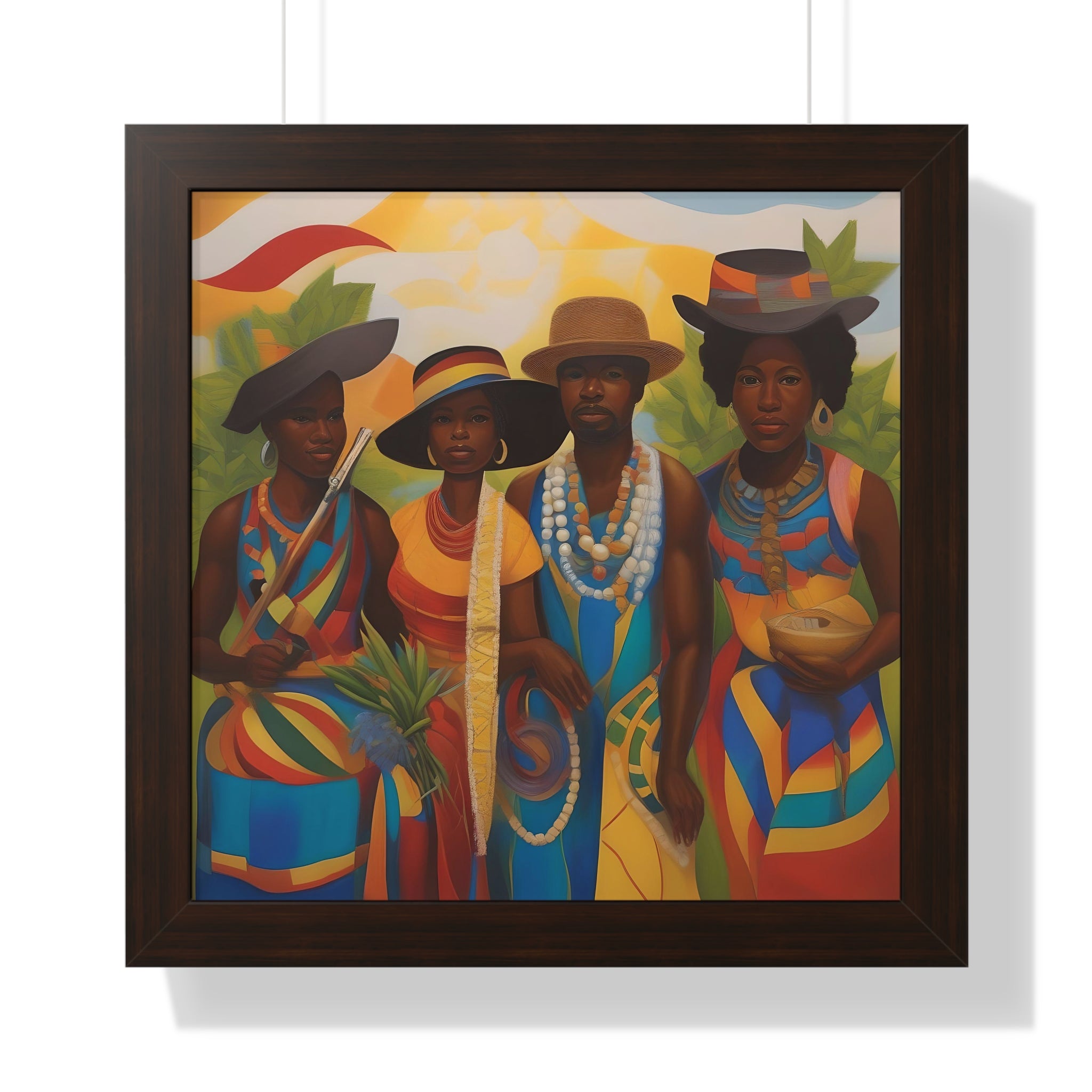 Framed Picture "In Attendance"