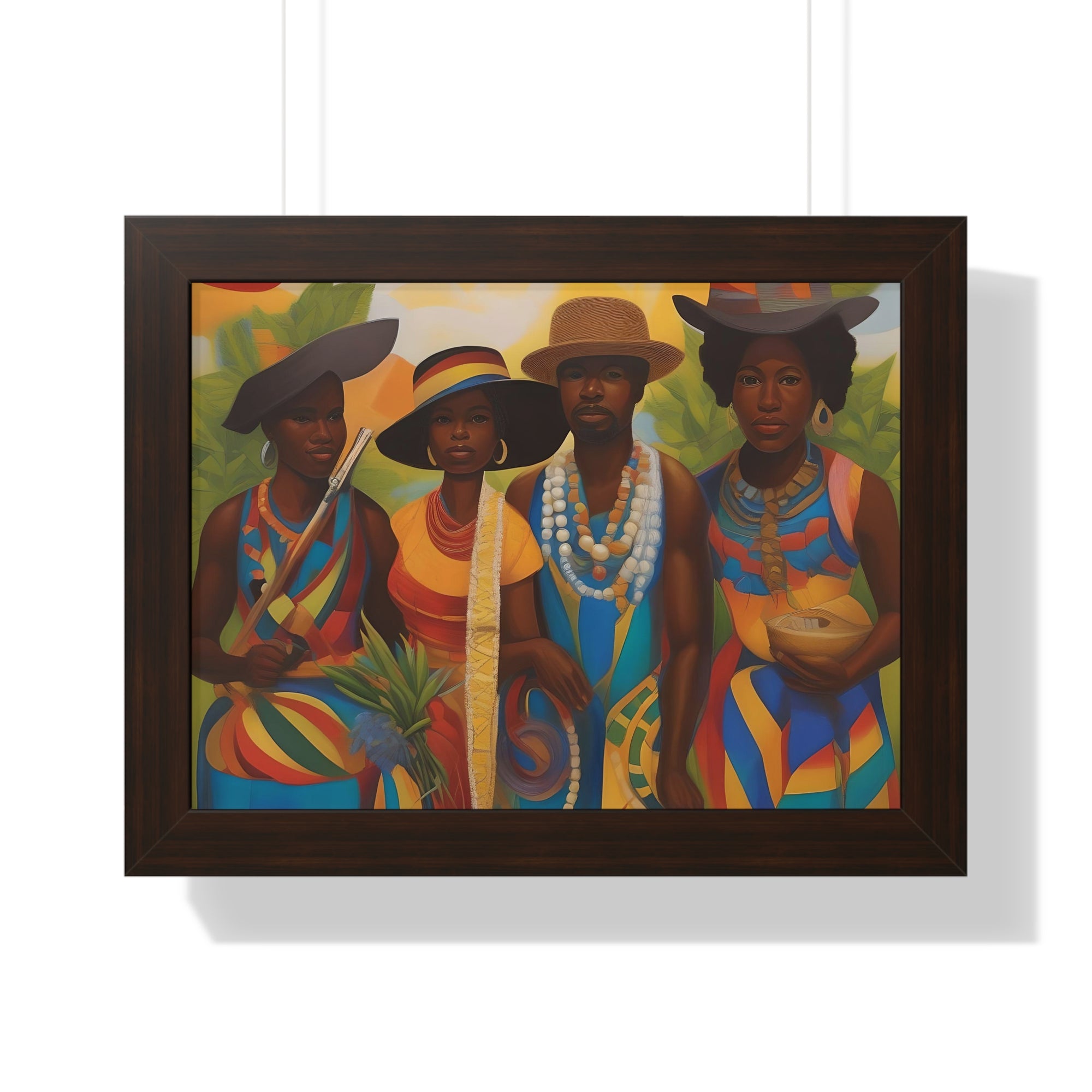 Framed Picture "In Attendance"