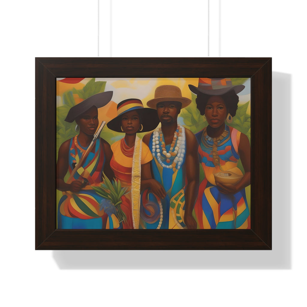 Framed Picture "In Attendance"