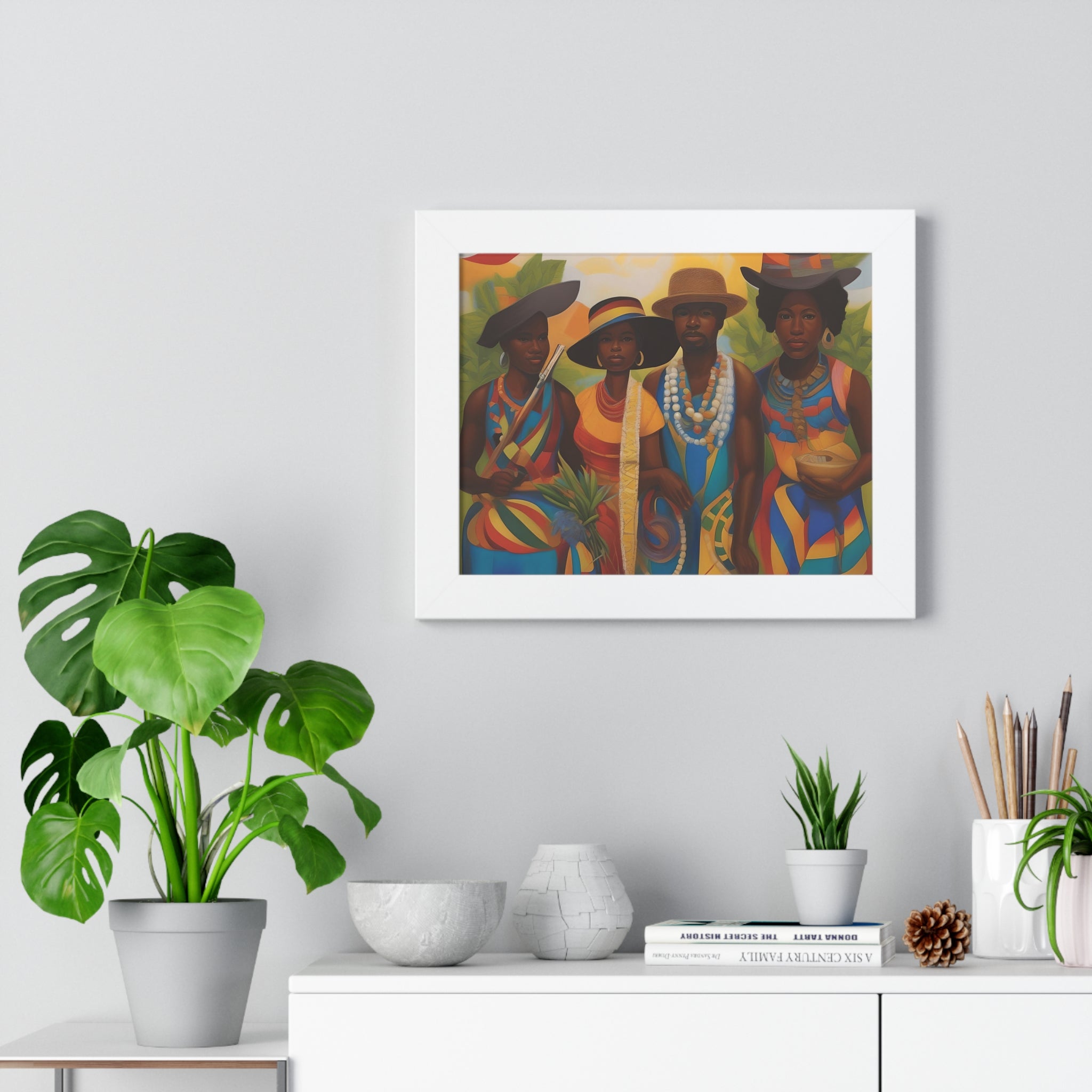 Framed Picture "In Attendance"