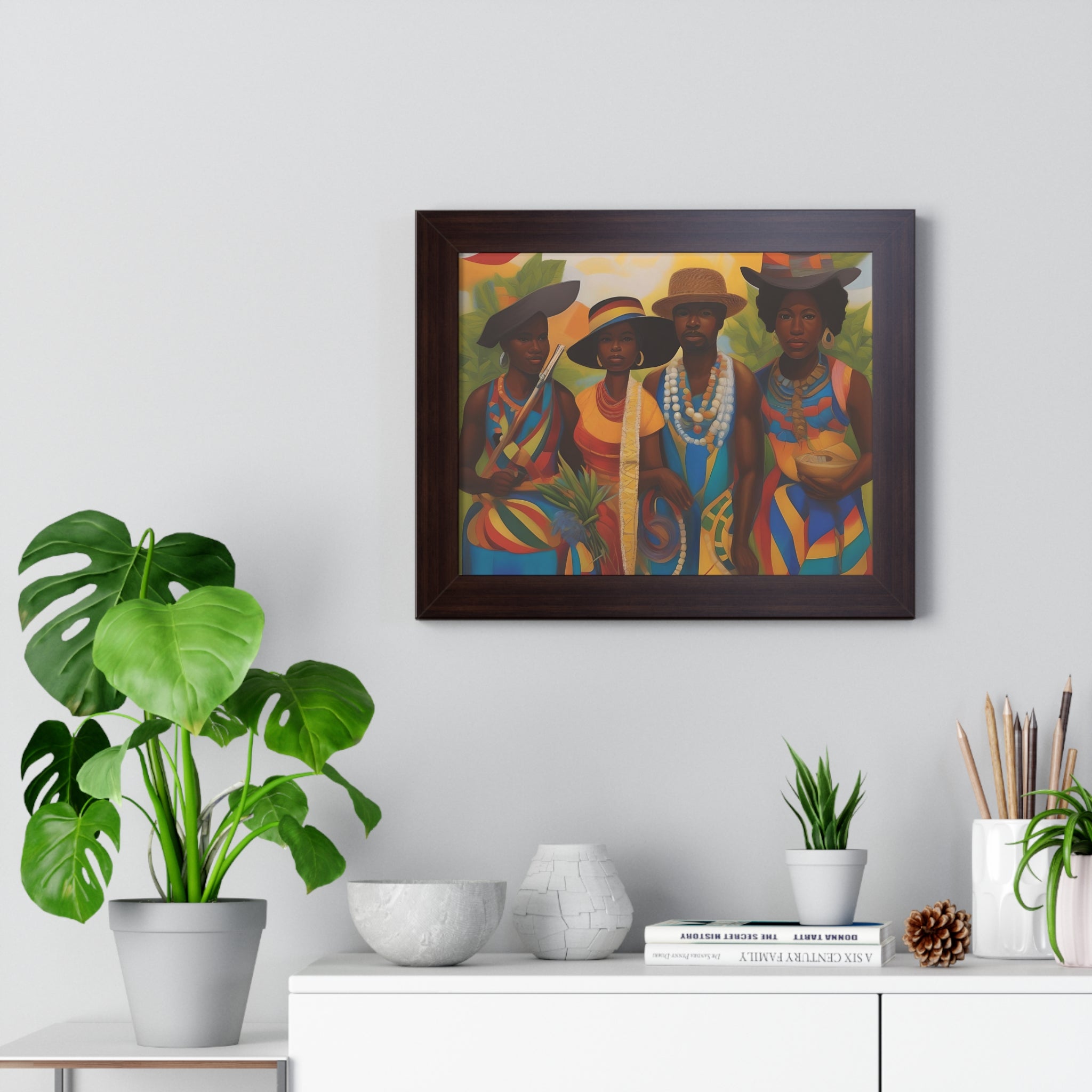 Framed Picture "In Attendance"
