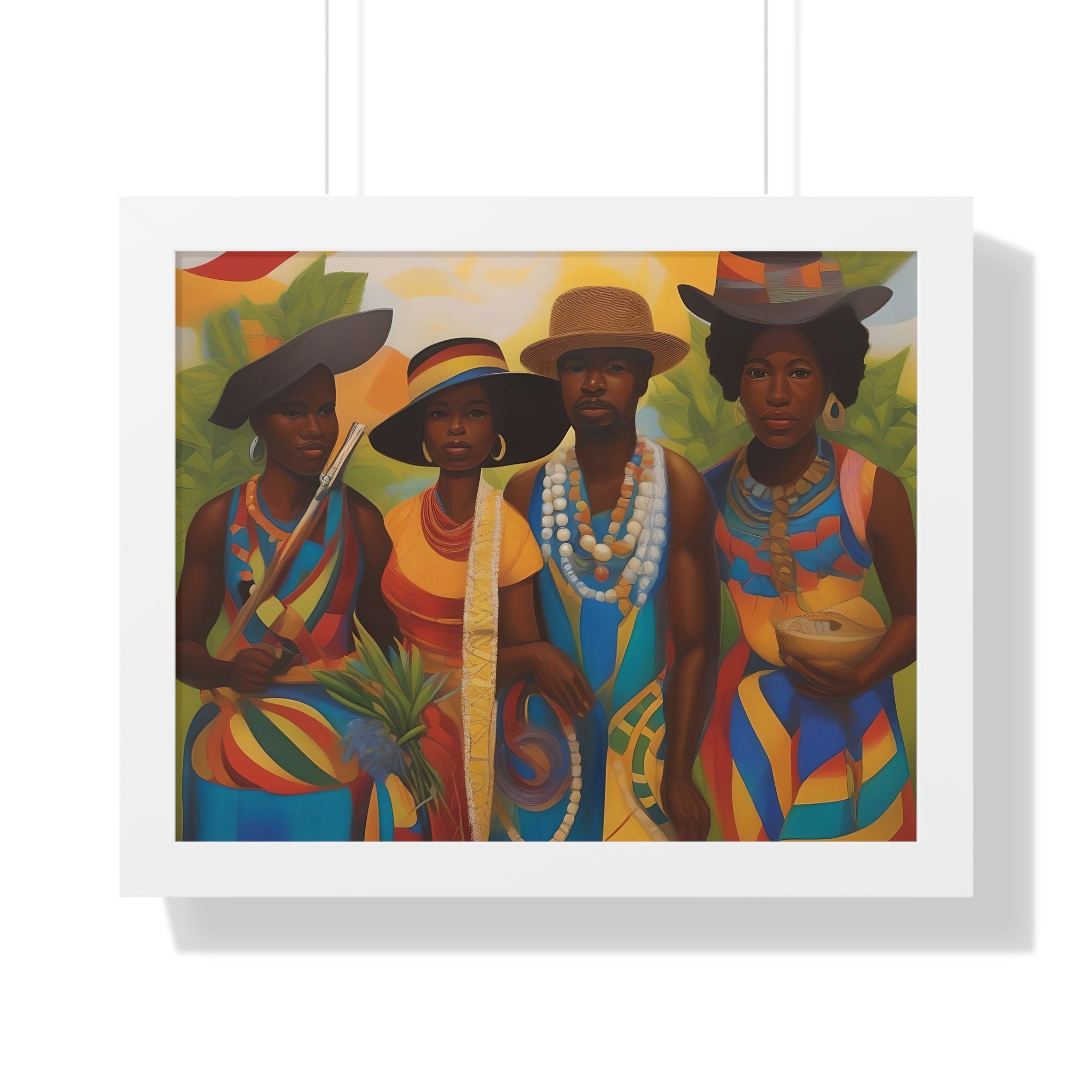 Framed Picture "In Attendance"