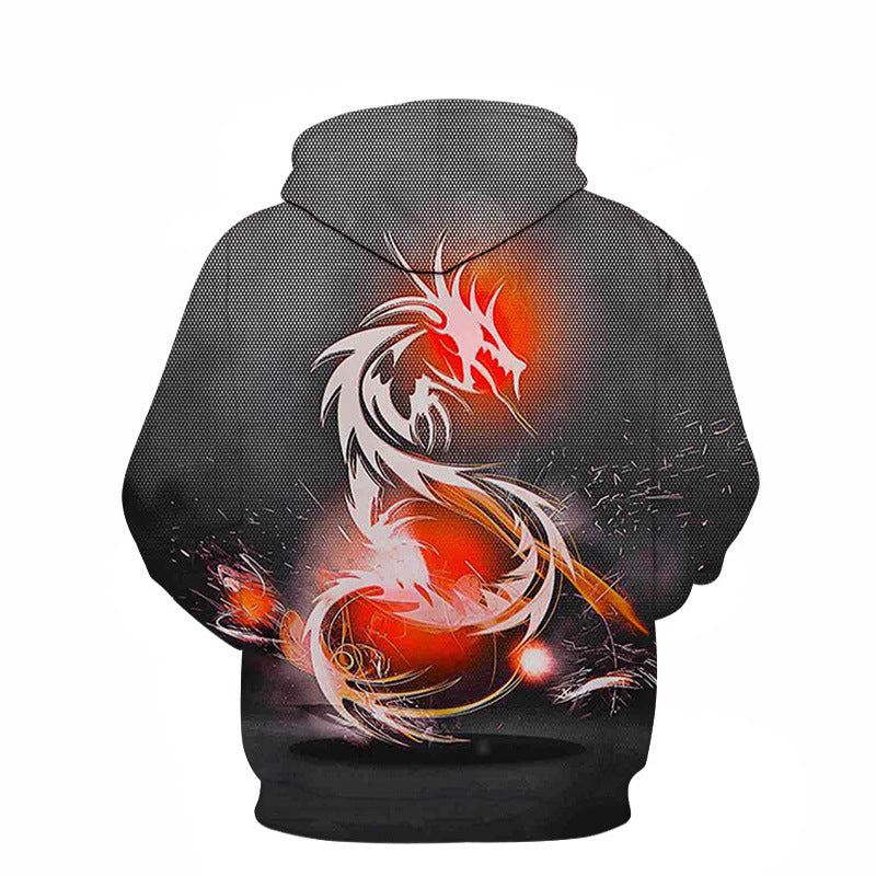3D Digital Printing Series Hooded Sweater Couple Tops Pullover Baseball Uniform