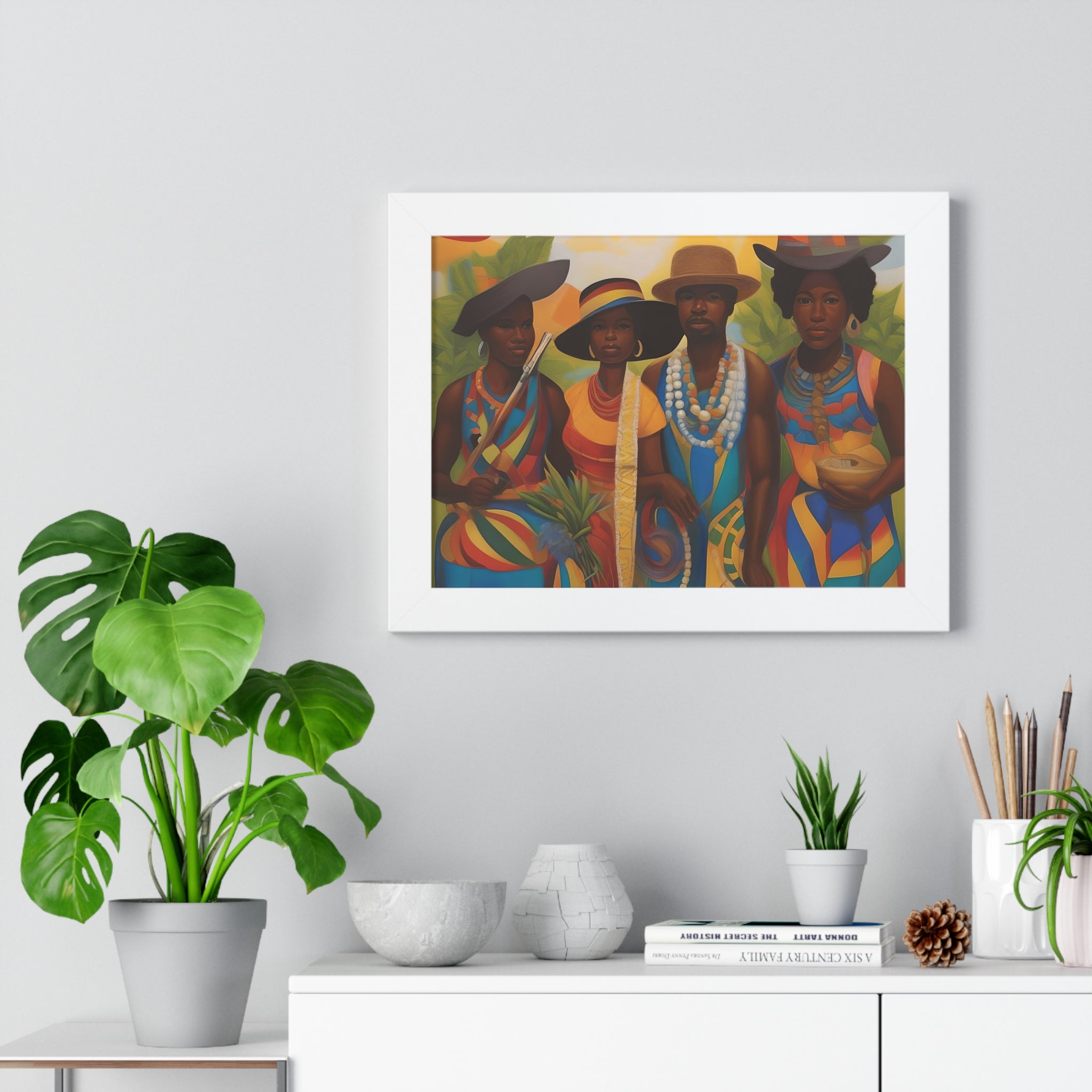 Framed Picture "In Attendance"