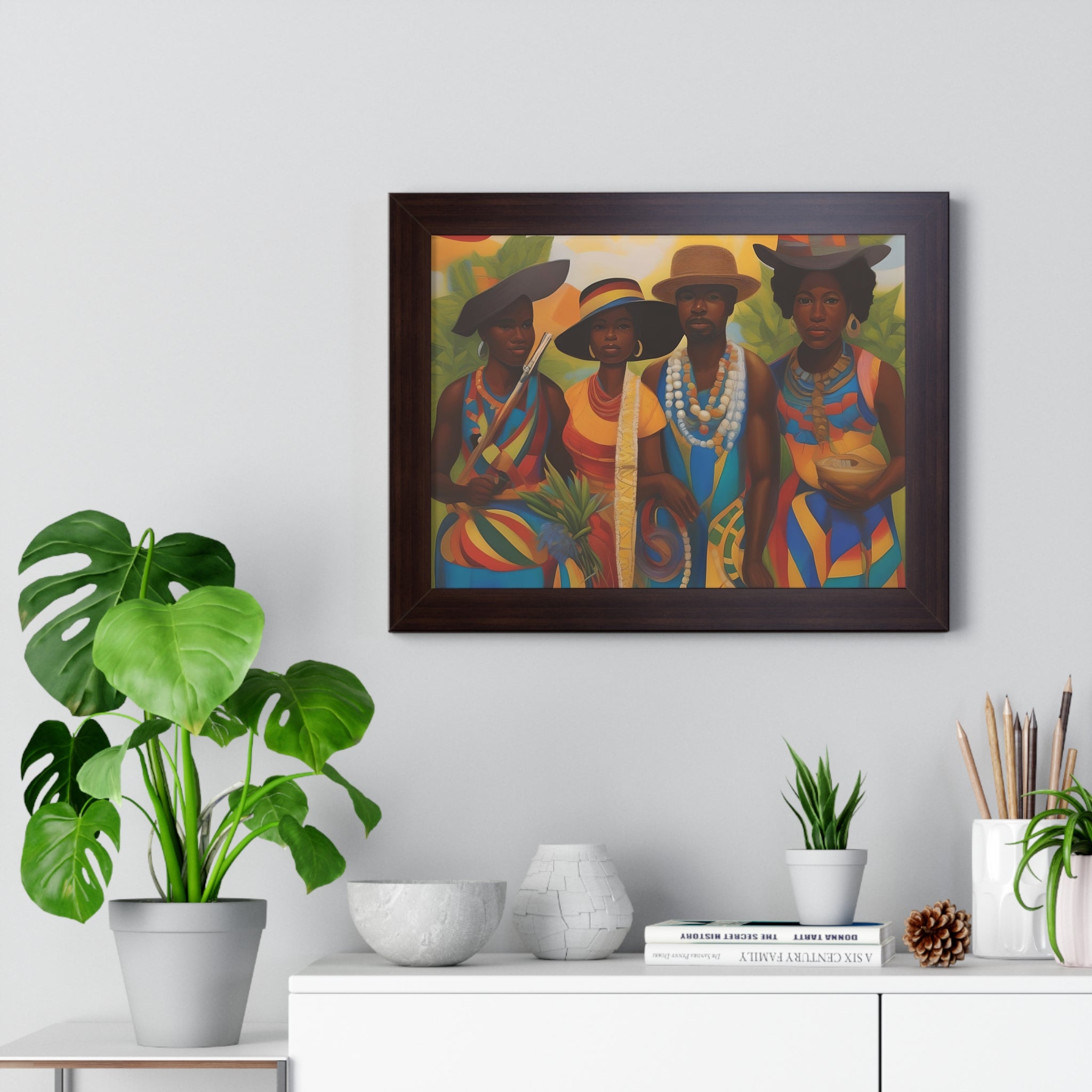 Framed Picture "In Attendance"