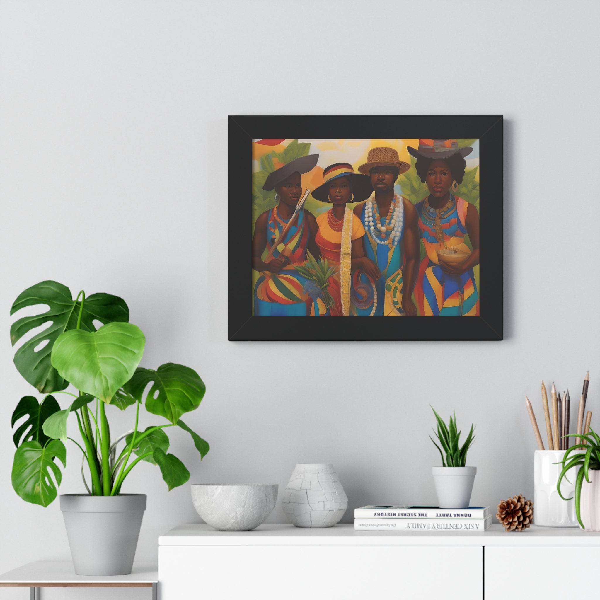 Framed Picture "In Attendance"