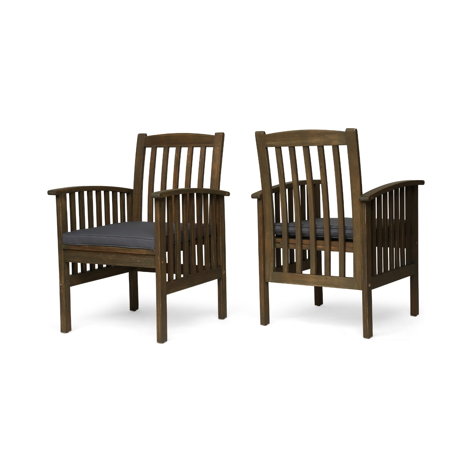 CASA ACACIA DINING CHAIR, 2PCS With 2 Cushions