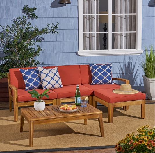 GRENADA L SHAPE 3-seater sectional sofa Set and table