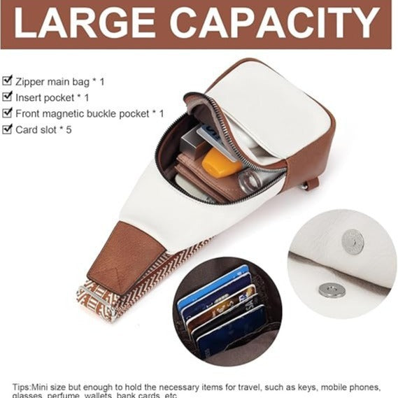 Women's Fashion European And American Style Color Matching Crossbody Bag