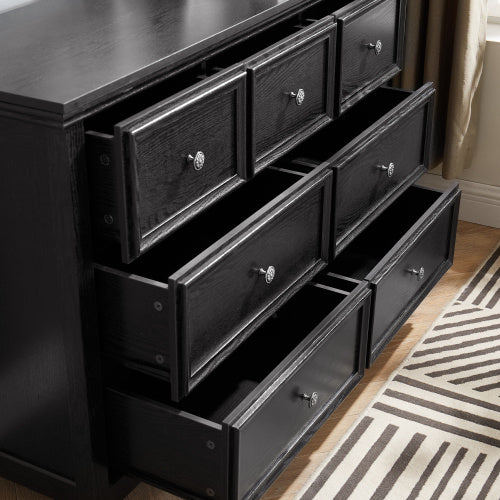 Fiberboard TV stand / dresser 7-drawer Vanity