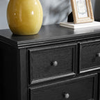 Fiberboard TV stand / dresser 7-drawer Vanity
