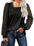 Water Ripple Women's Fashion Casual Long Sleeve Top