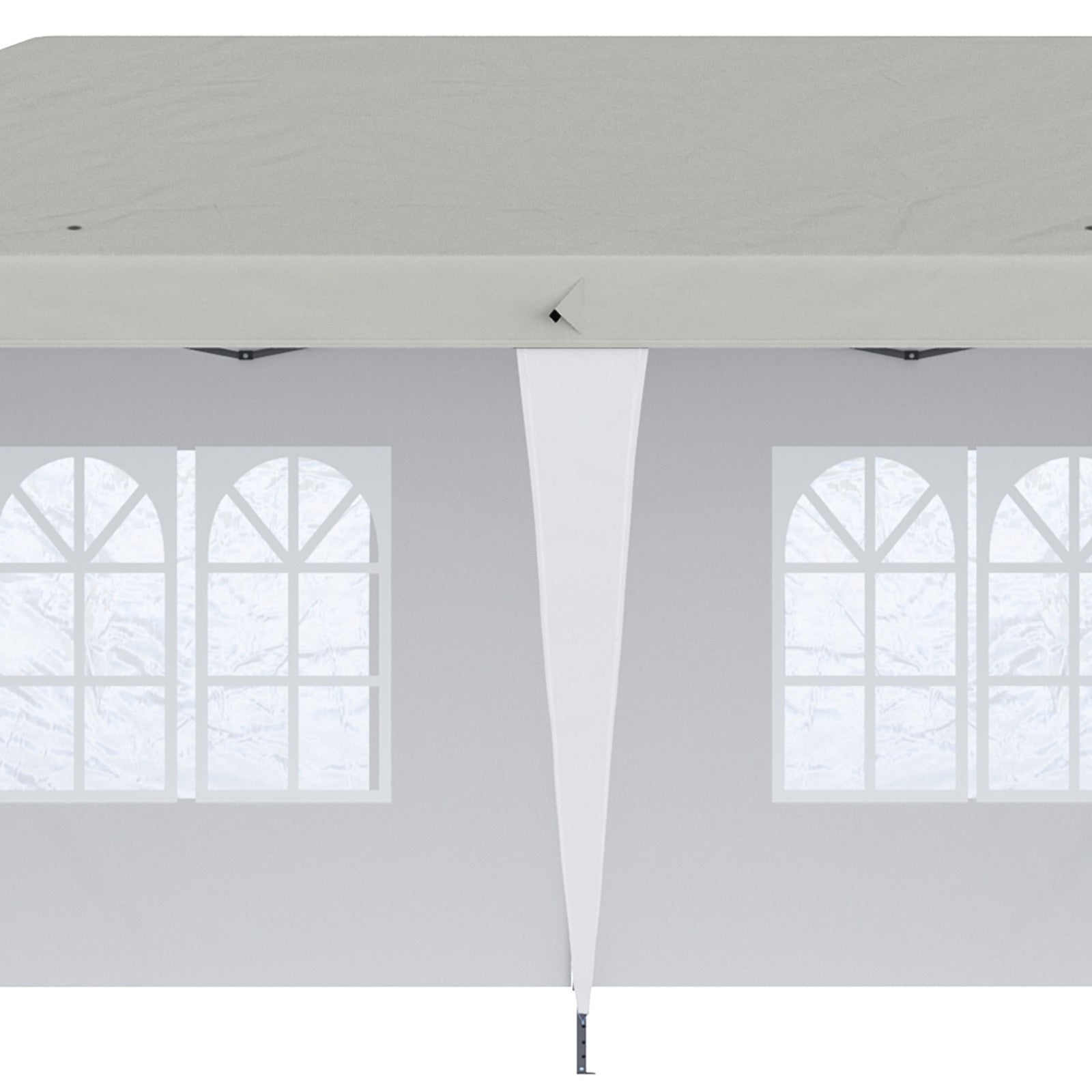 Outsunny 10' X 20' Pop Up Canopy Tent With 4 Sidewalls, Heavy Duty Tents For Parties, Outdoor Instan
