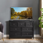 Fiberboard TV stand / dresser 7-drawer Vanity