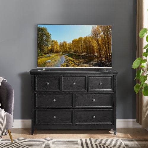 Fiberboard TV stand / dresser 7-drawer Vanity