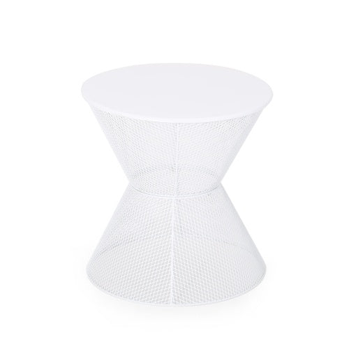 NEVADA SIDE WHITE IRON TABLE