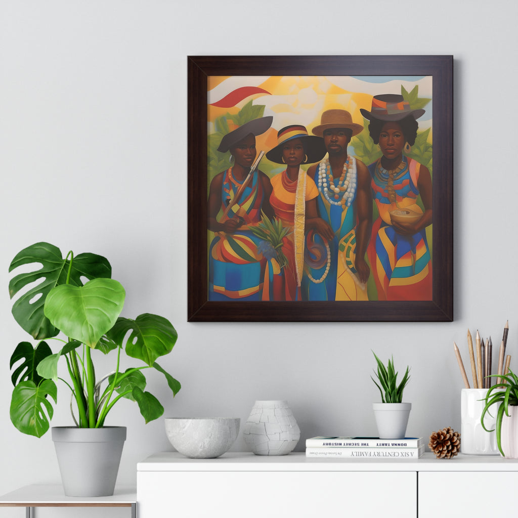 Framed Picture "In Attendance"