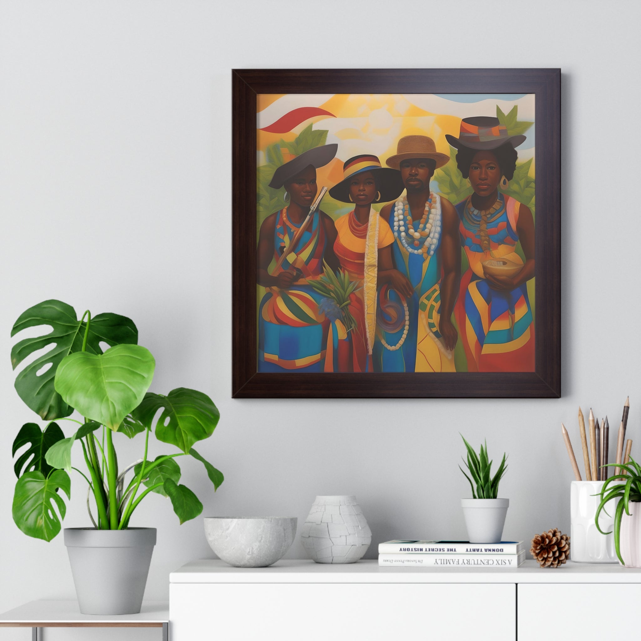 Framed Picture "In Attendance"