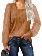 Water Ripple Women's Fashion Casual Long Sleeve Top
