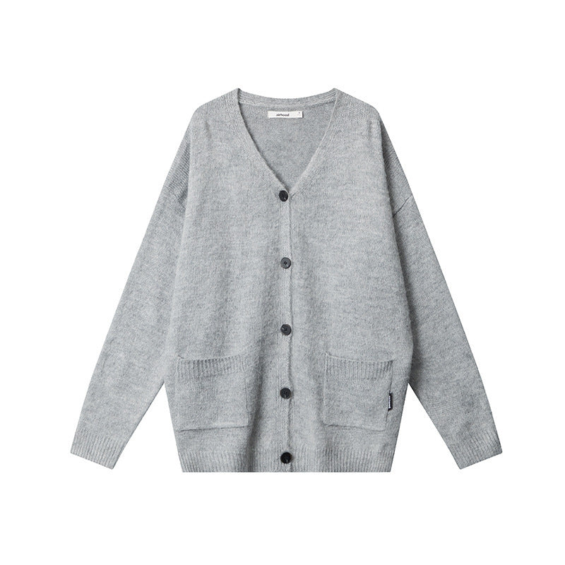 European American Style Fashion Lazy V-neck Couple Cardigan