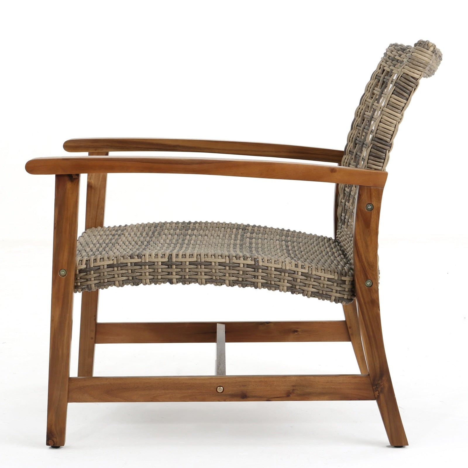 HAMPTON WOOD WICKER CLUB CHAIR