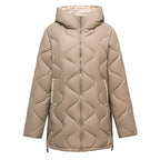 Winter Disposable Cotton-padded Coat For Women Padded Down Jacket Korean Style Mid-length Warm Jacket For Women