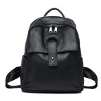 Women's Genuine Leather  Fashion Large Capacity Shoulder Backpack
