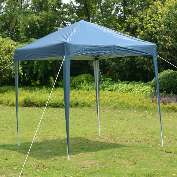 Blue Non Enclosed Folding Shed