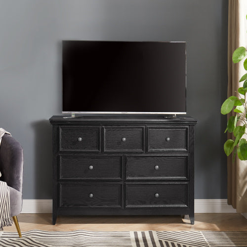 Fiberboard TV stand / dresser 7-drawer Vanity