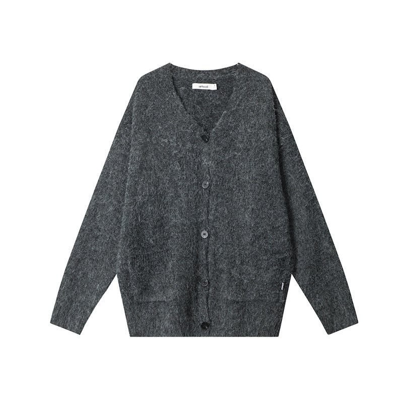 European American Style Fashion Lazy V-neck Couple Cardigan