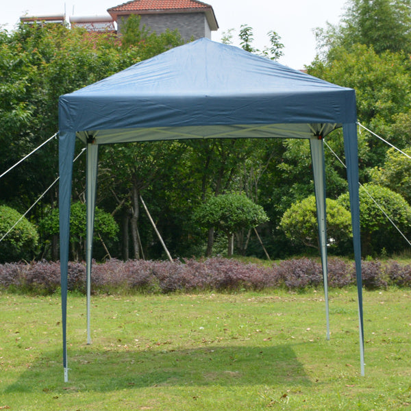 Blue Non Enclosed Folding Shed