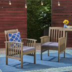 CASA ACACIA DINING CHAIR, 2PCS With 2 Cushions