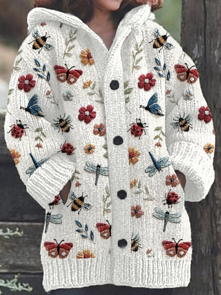 Halloween Animal Print Casual Hooded Cape Coat