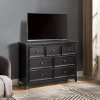 Fiberboard TV stand / dresser 7-drawer Vanity