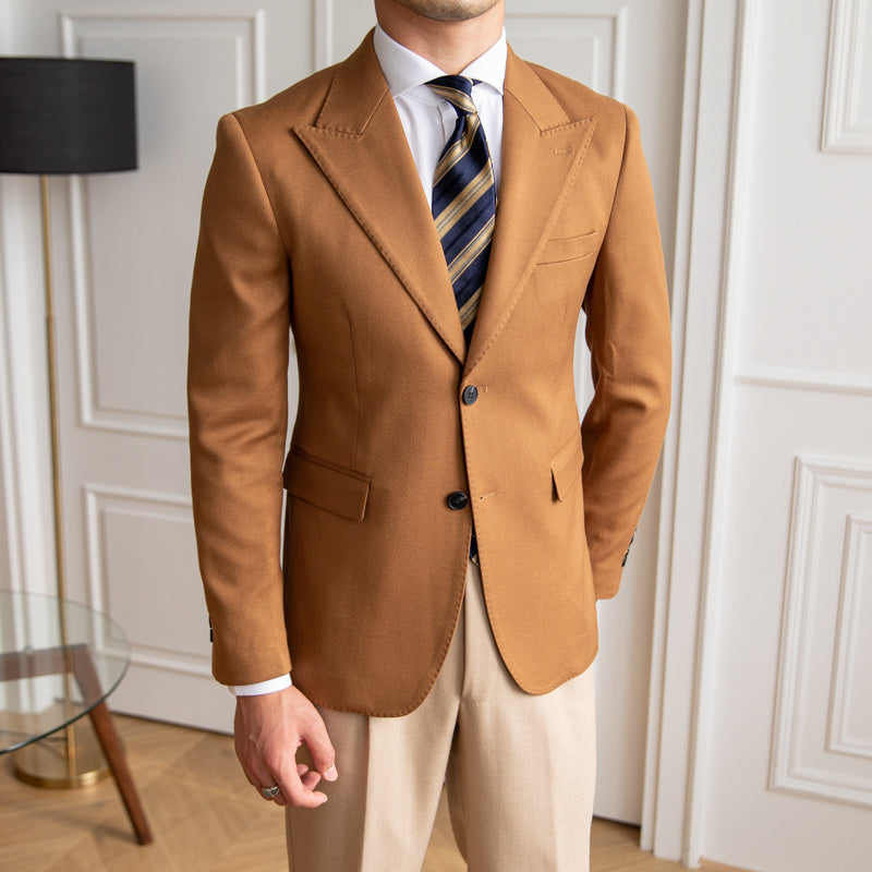 Business Slim-fitting Suit Men's British Jacket