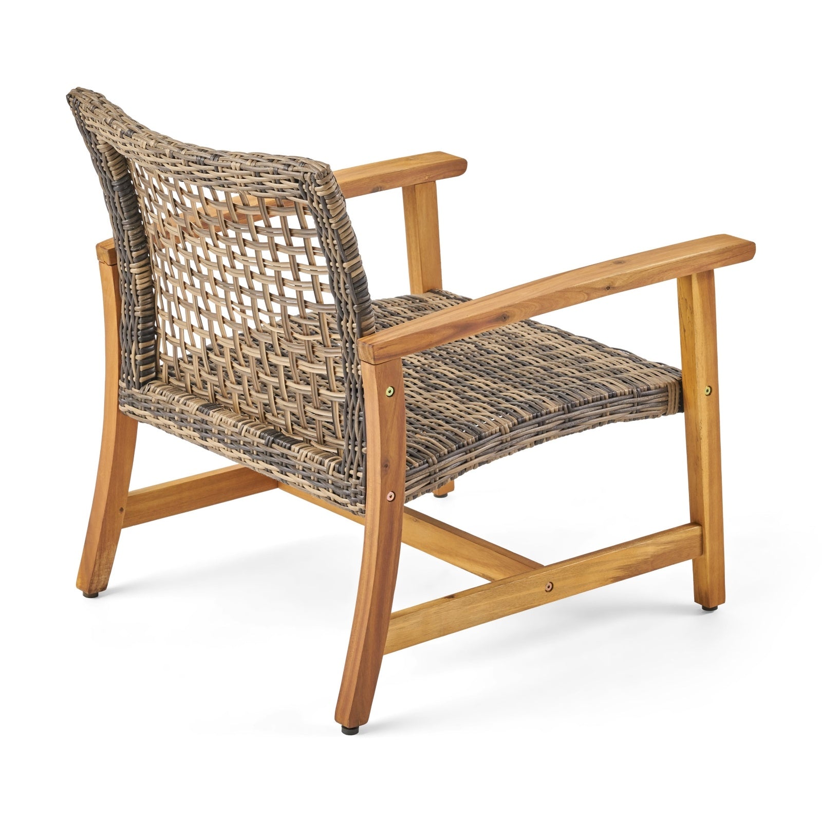 HAMPTON WOOD WICKER CLUB CHAIR