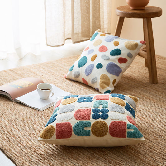 Bedroom Cushion Cover Back Office Waist Pillow Cover