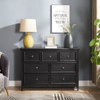 Fiberboard TV stand / dresser 7-drawer Vanity