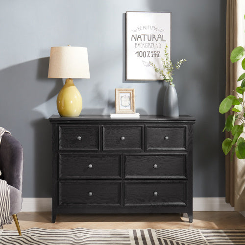 Fiberboard TV stand / dresser 7-drawer Vanity