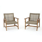 HAMPTON WOOD WICKER CLUB CHAIR