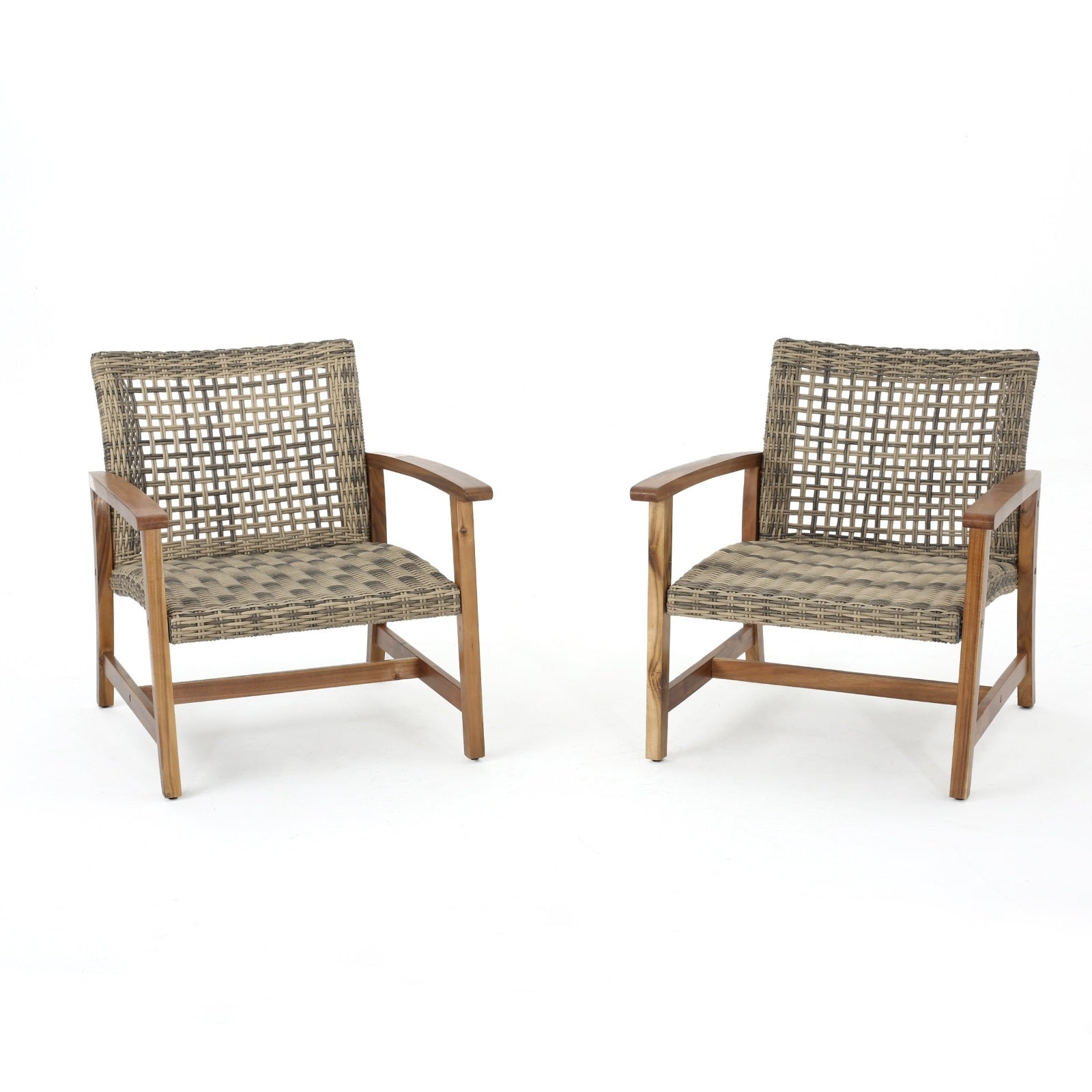 HAMPTON WOOD WICKER CLUB CHAIR