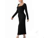 Women's Fashion Simple Solid Color Dress