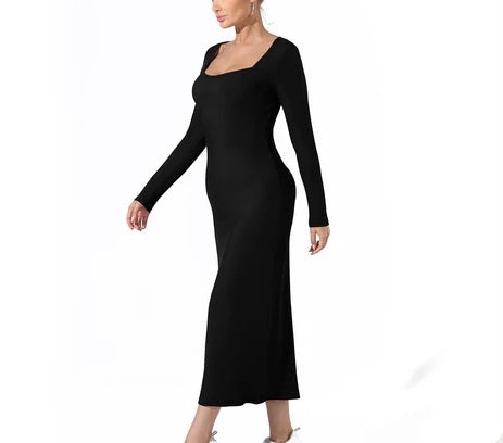 Women's Fashion Simple Solid Color Dress