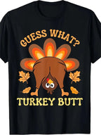 Turkey Butt, Casual Short Sleeved Round Neck T-shirts, Summer Outdoor Men's Clothing