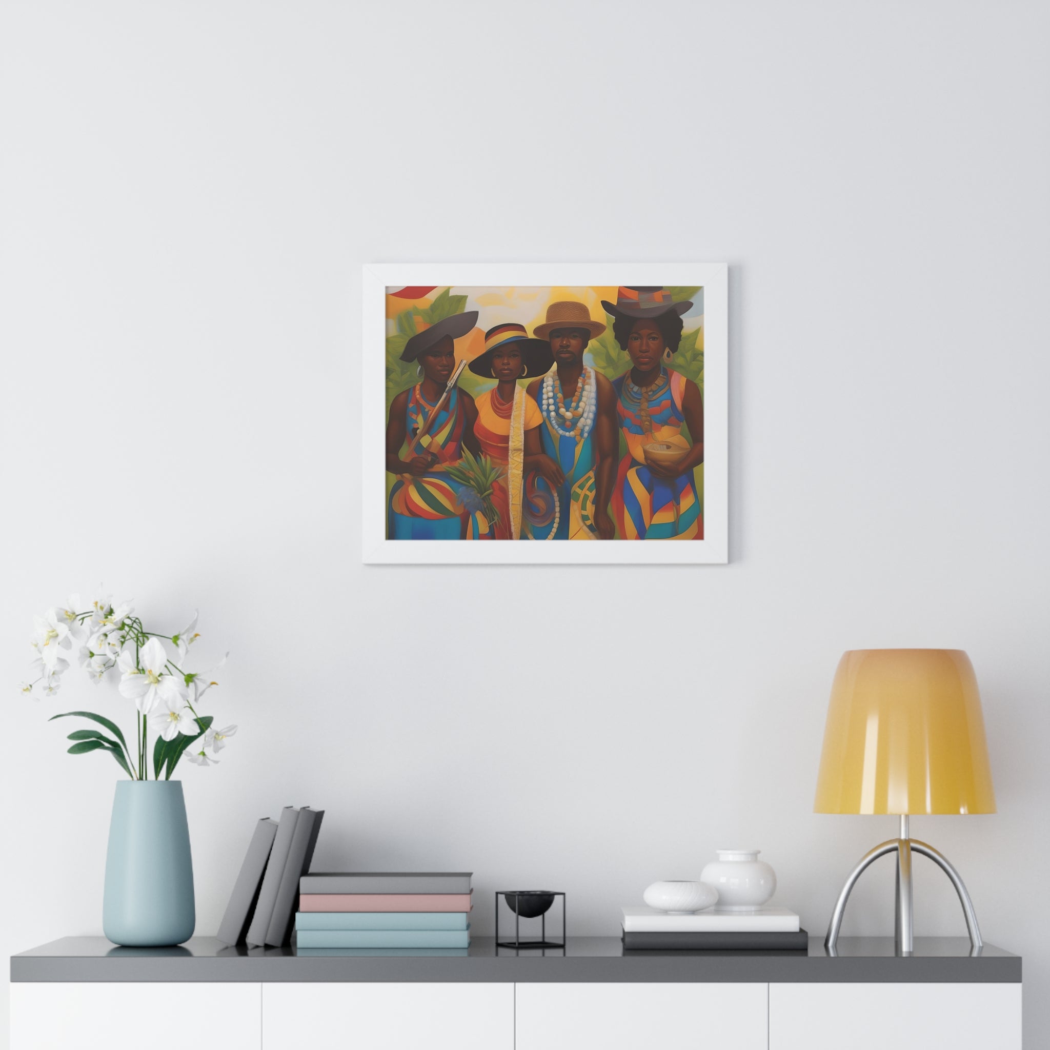Framed Picture "In Attendance"