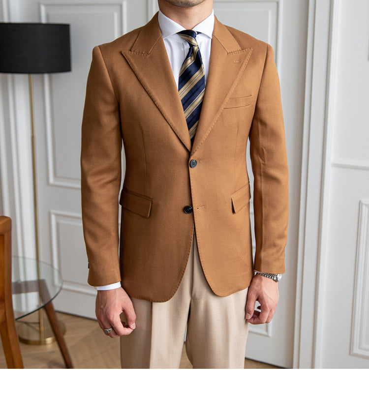 Business Slim-fitting Suit Men's British Jacket