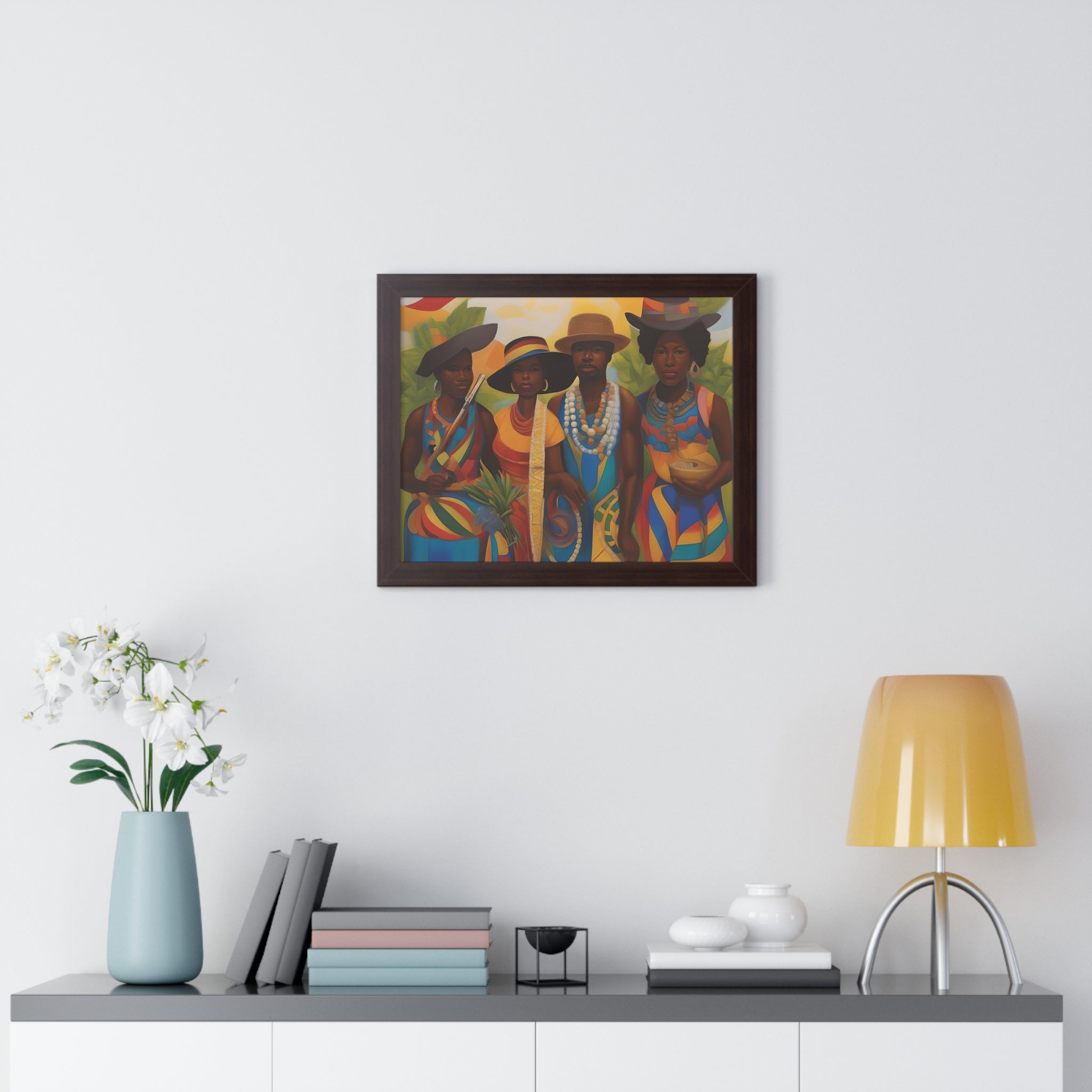 Framed Picture "In Attendance"